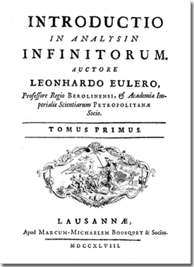 Copertina di Introductio in analysin infinitorum