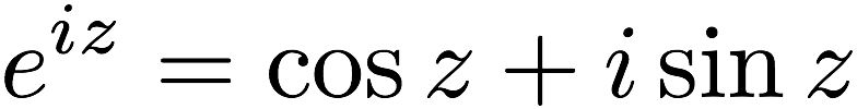 La formula di Eulero con cos e sin